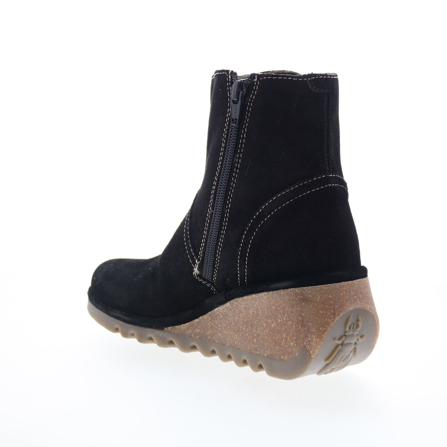 Fly London Nery NERY336FLY-006 Womens Black Suede Ankle & Booties Boots