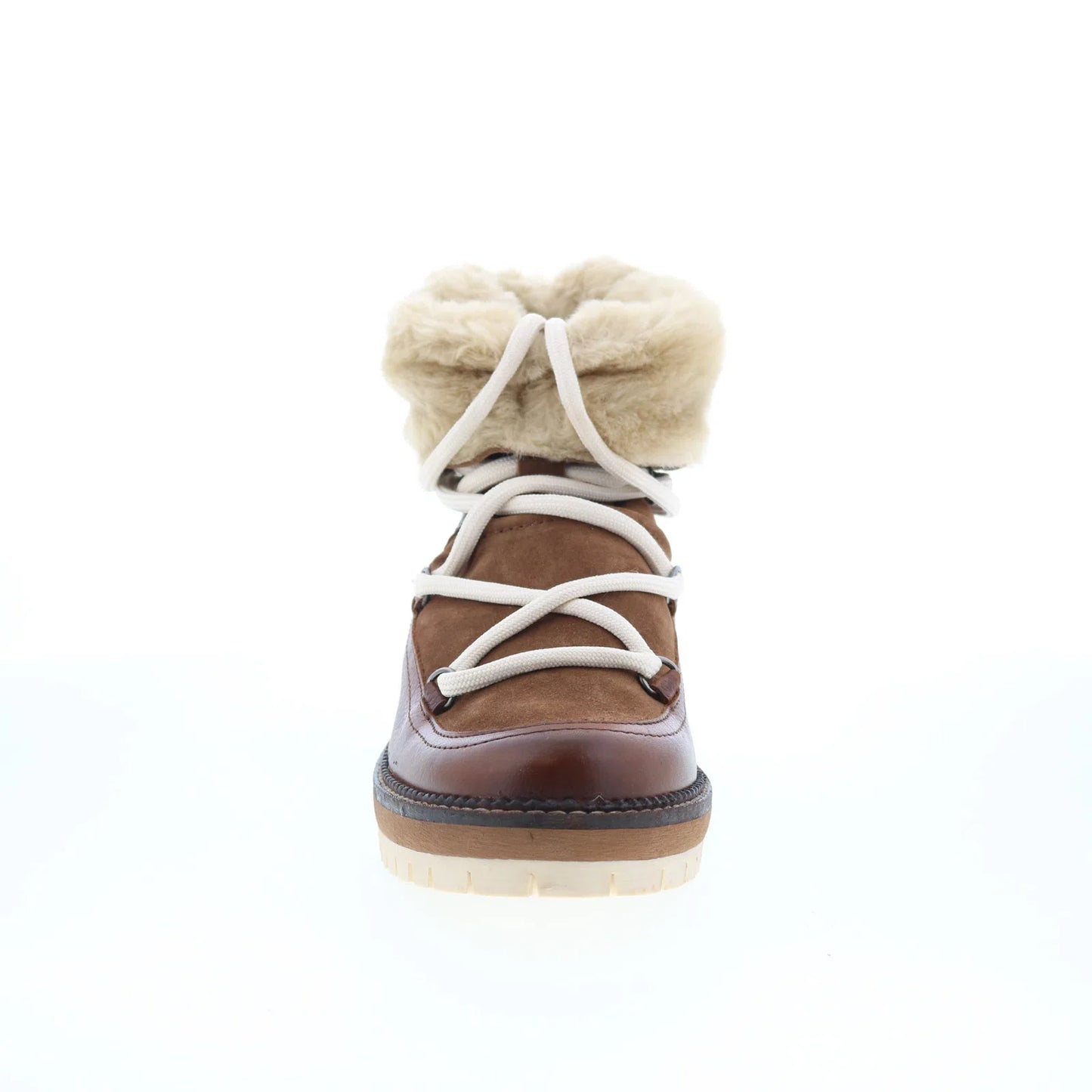 Pajar Ophelia 77631 Womens Brown Leather Lace Up Ankle & Booties Boots