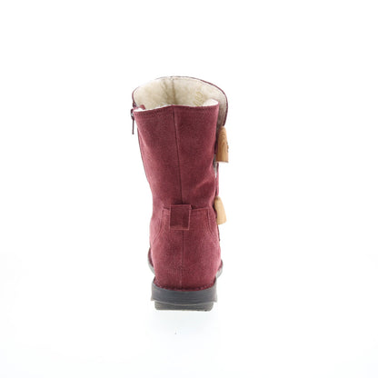 Miz Mooz Pamela Womens Burgundy Suede Zipper Casual Dress Boots