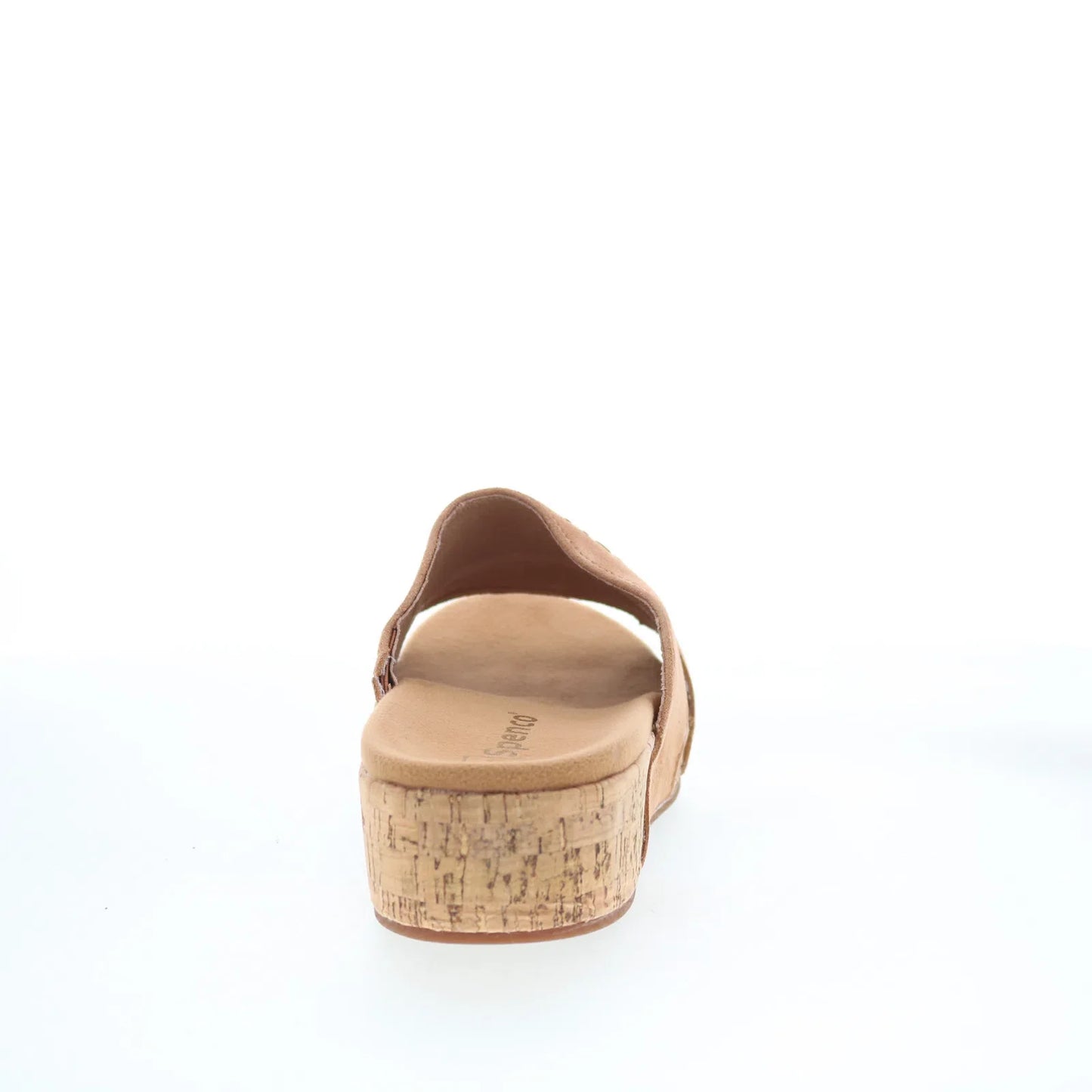 Spenco Passport Wedge SP1158SAD Womens Brown Leather Slides Sandals Shoes