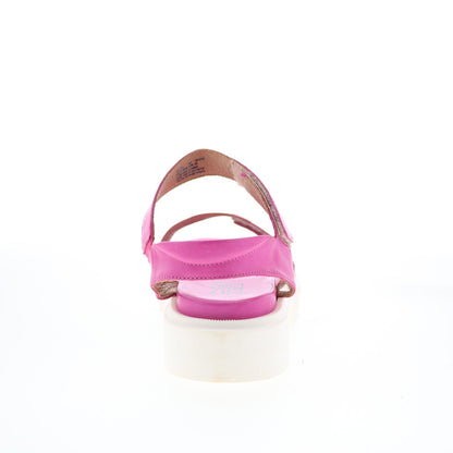 Miz Mooz Patel Womens Pink Leather Slip On Strap Sandals Shoes