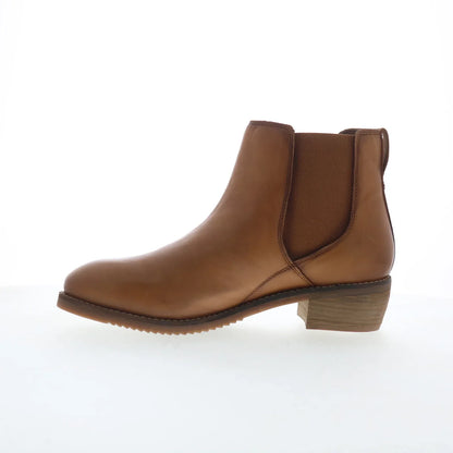Softwalk Rana S2362-215 Womens Brown Leather Pull On Chelsea Boots