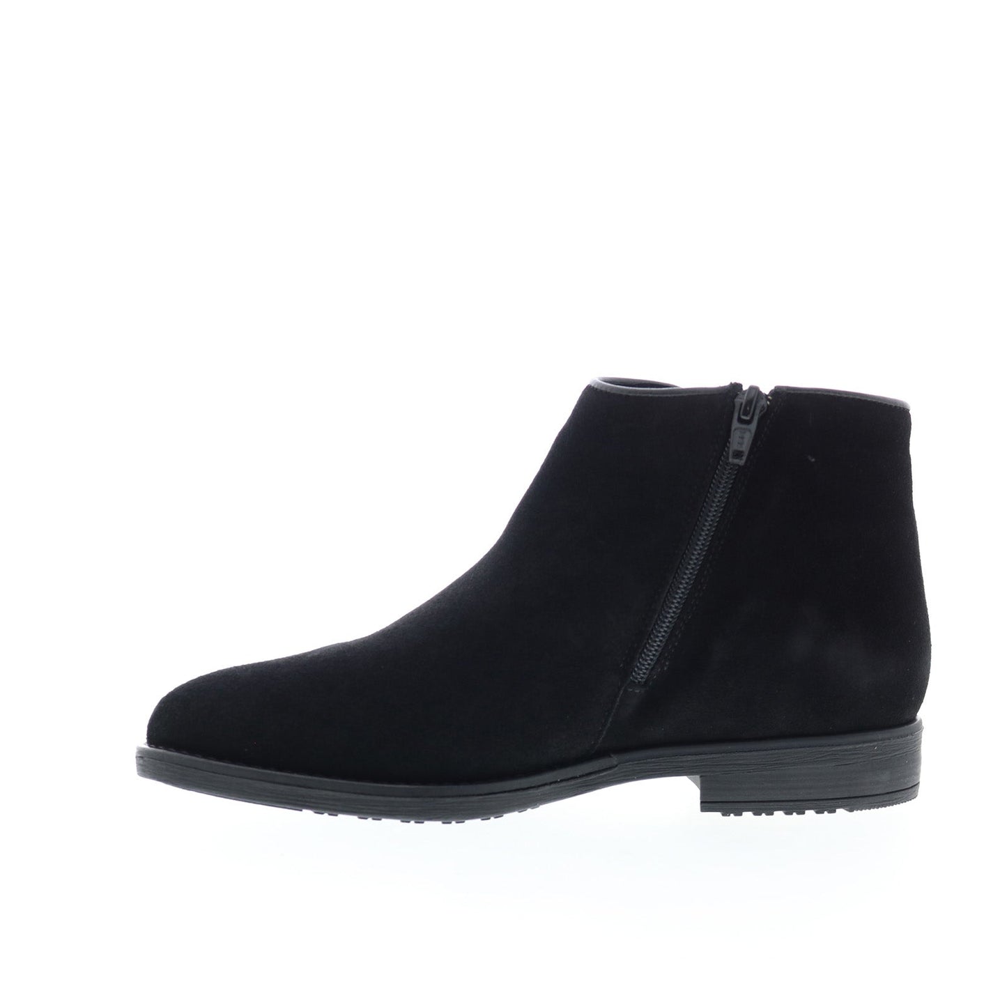 Bos. & Co. Rural Womens Black Suede Zipper Ankle & Booties Boots