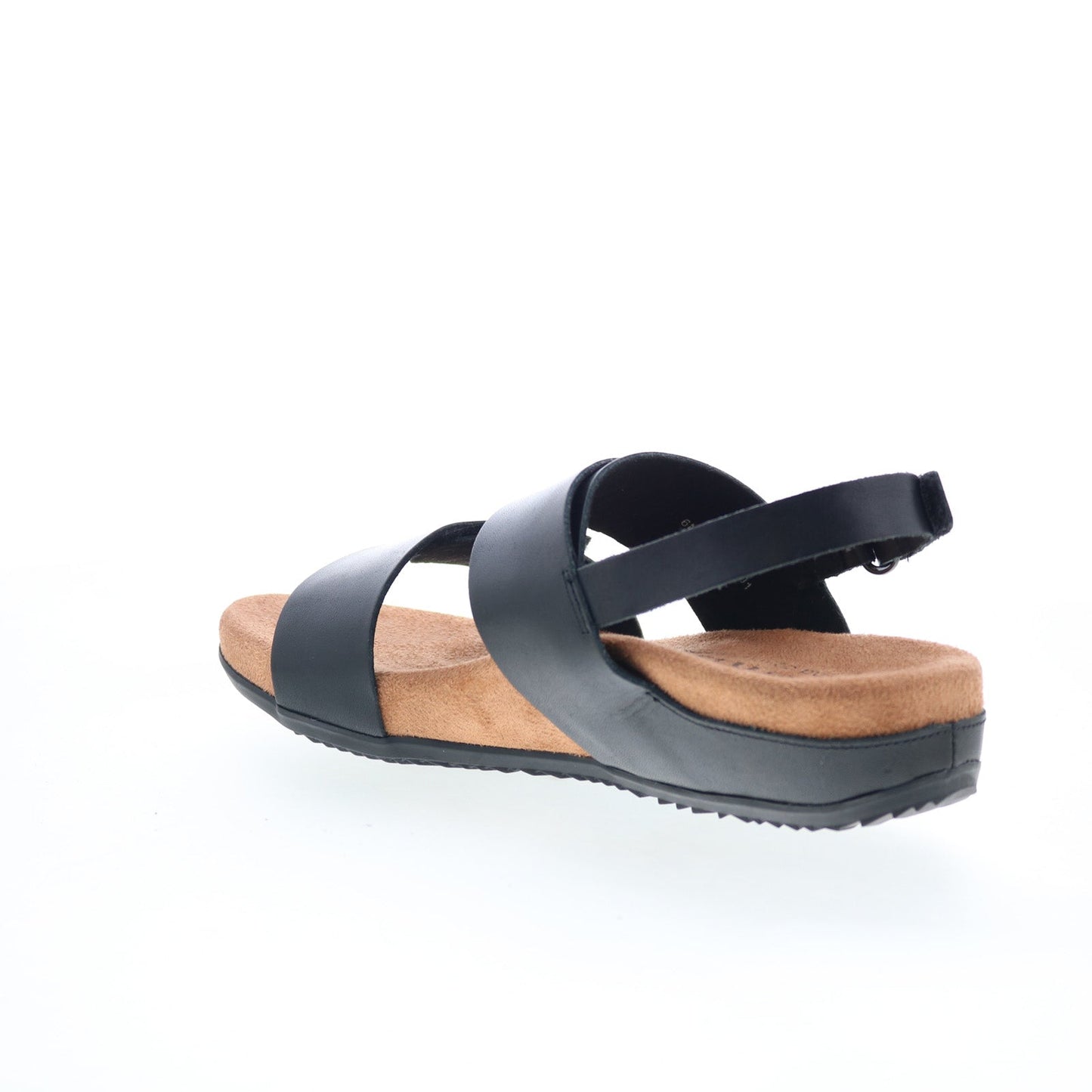 Softwalk Benissa S2001-001 Womens Black Leather Strap Sandals Shoes
