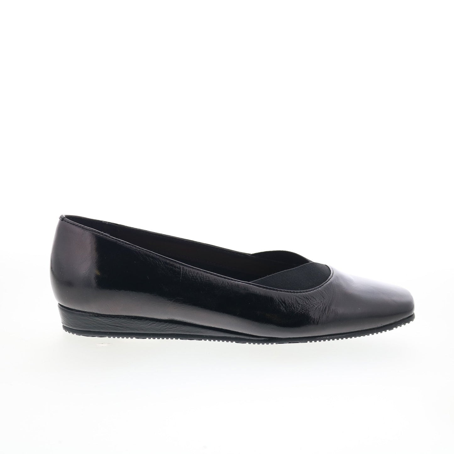 SoftWalk Viana S2217-005 Womens Black Leather Slip On Ballet Flats Shoes