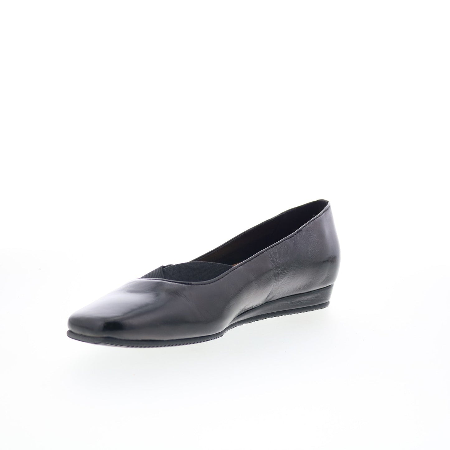 SoftWalk Viana S2217-005 Womens Black Leather Slip On Ballet Flats Shoes