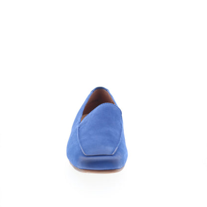 SoftWalk Vista S2259-422 Womens Blue Nubuck Slip On Loafer Flats Shoes
