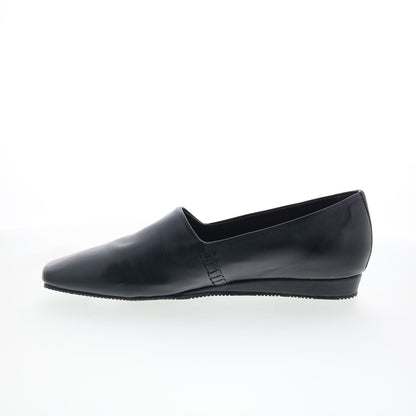 SoftWalk Vale S2368-001 Womens Black Leather Slip On Loafer Flats Shoes