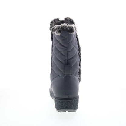 Easy Spirit Semargo SESEMARGO Womens Gray Canvas Casual Dress Boots