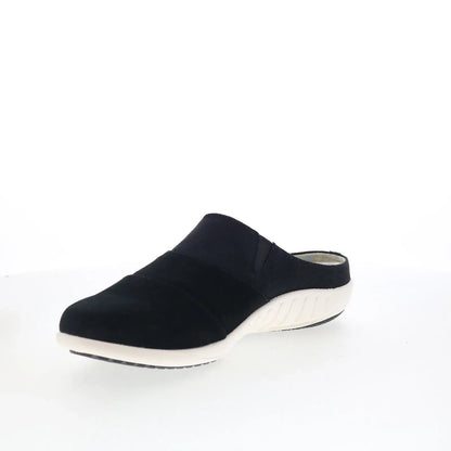Spenco Siesta Layered Bokeh SP1062BLK Womens Black Clogs Slippers Shoes