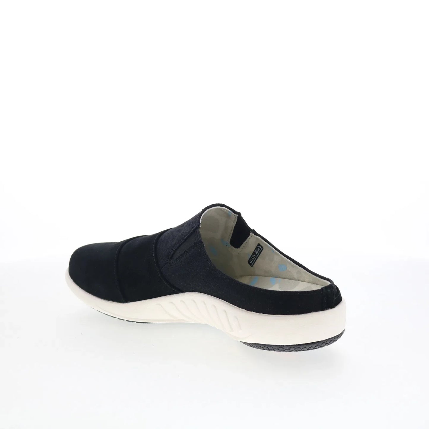 Spenco Siesta Layered Bokeh SP1062BLK Womens Black Clogs Slippers Shoes