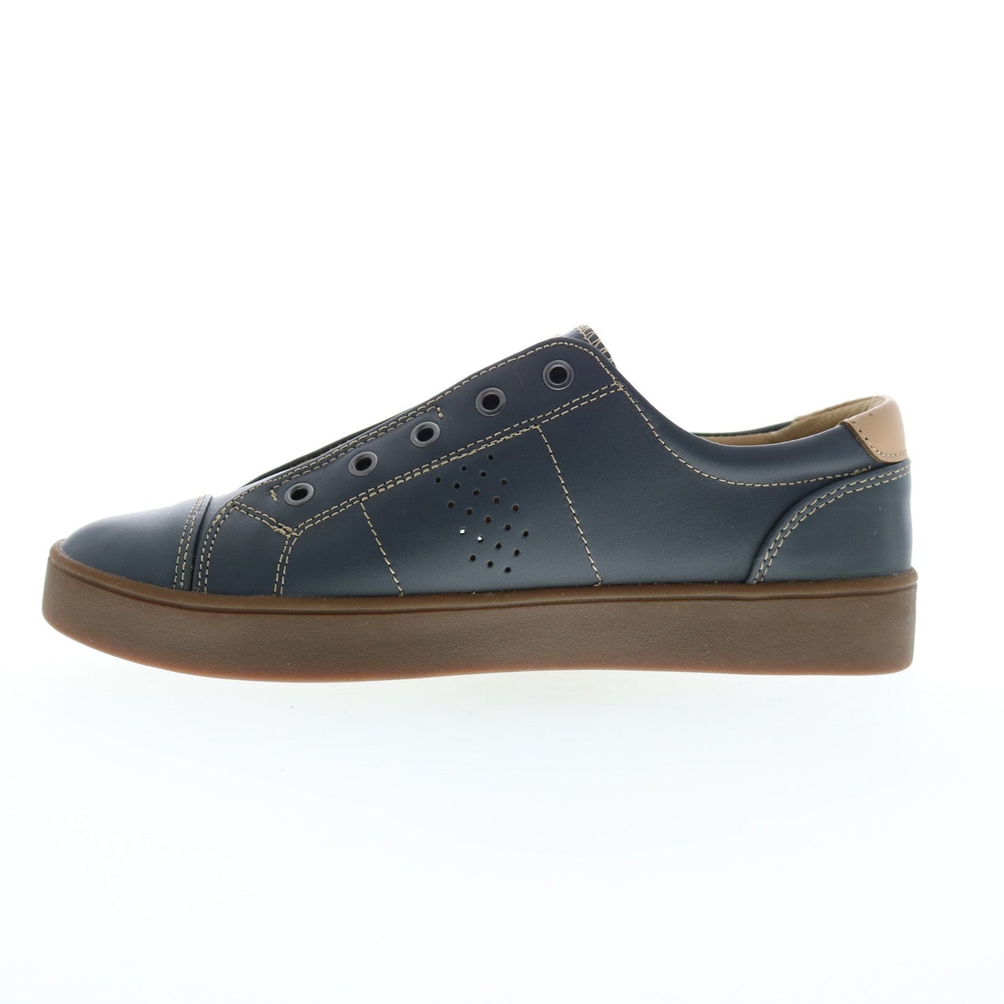 Spenco Malibu Lux SP1006IRN Womens Gray Leather Lifestyle Sneakers Shoes