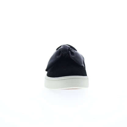 Spenco Barbados Slide SP1089BLK Womens Black Suede Clogs Slippers Shoes