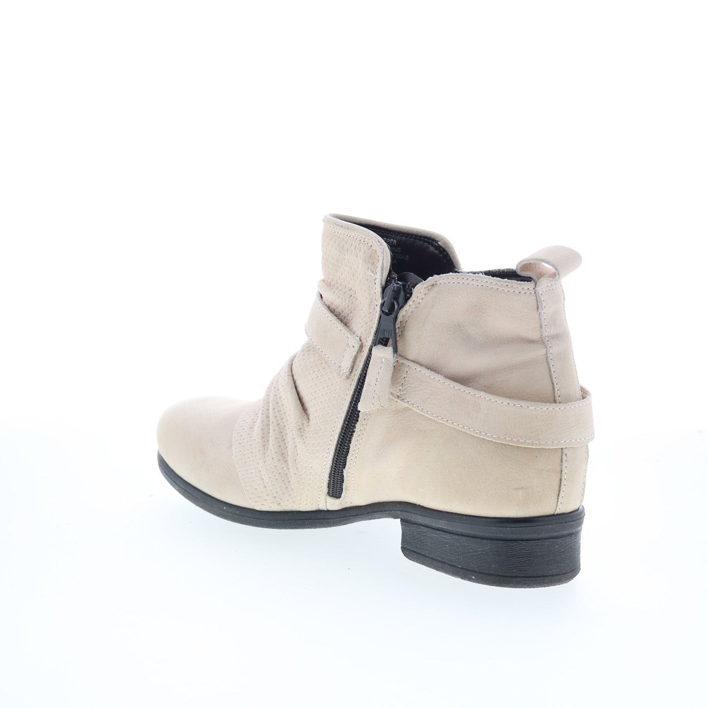 Miz Mooz Suzy Womens Beige Leather Zipper Ankle & Booties Boots