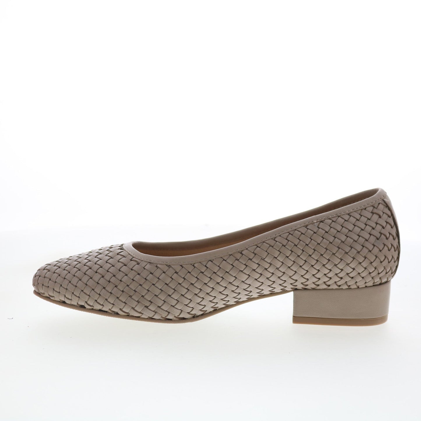 Trotters Jade T2269-074 Womens Gray Leather Slip On Pumps Heels Shoes