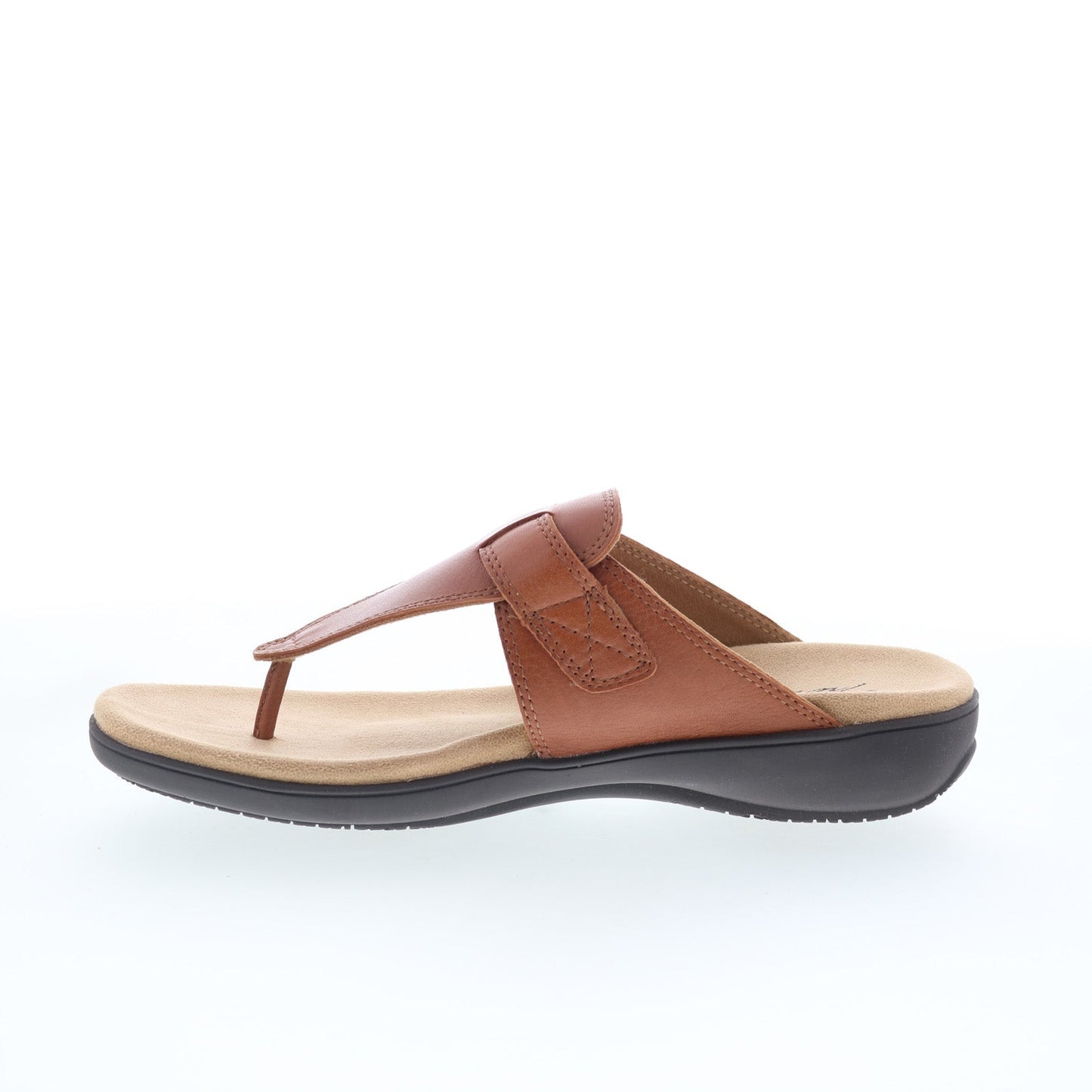 Trotters Robin T2317-215 Womens Brown Leather Strap Thong Sandals Shoes