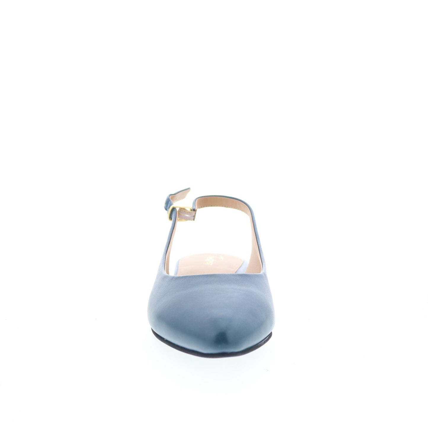 Trotters Evelyn T2403-427 Womens Blue Leather Slingback Flats Shoes