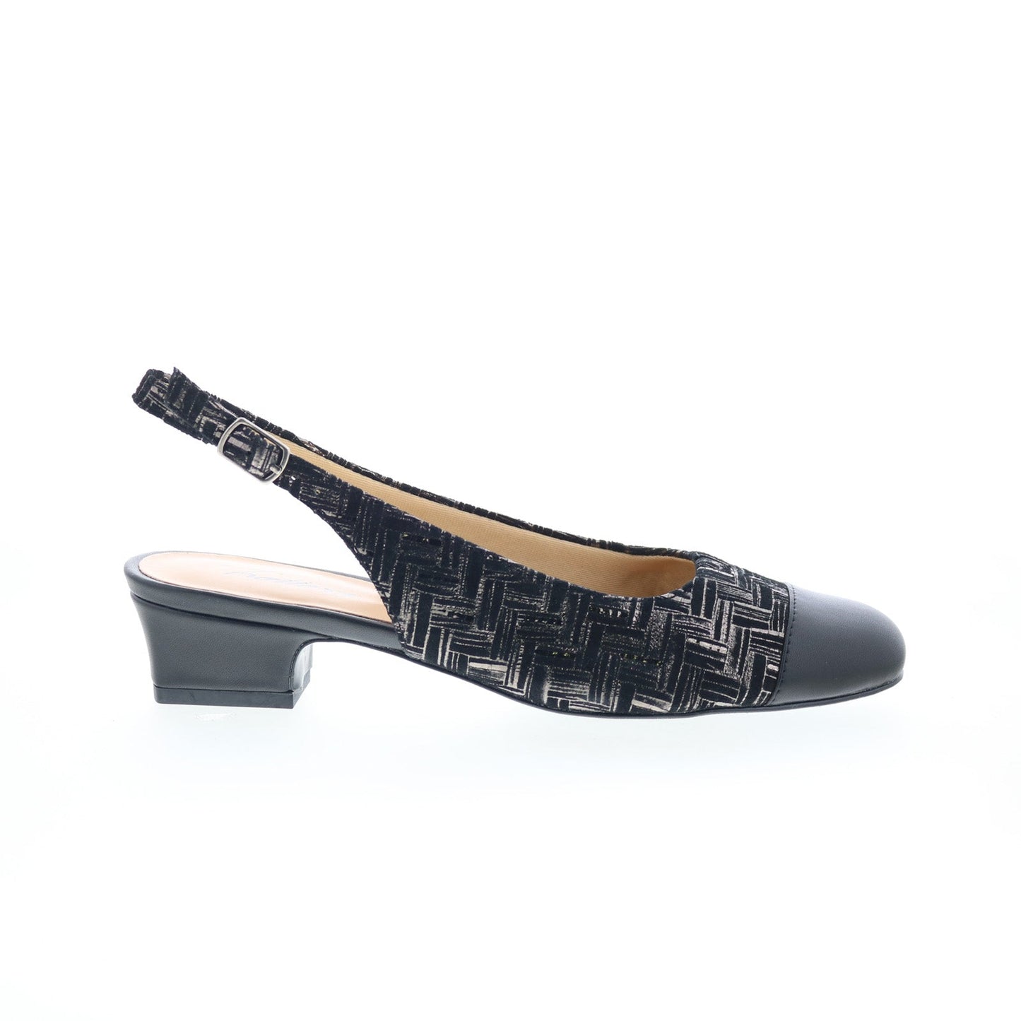 Trotters Dea T7001-013 Womens Black Extra Narrow Slingback Heels Shoes