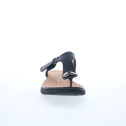Softwalk Talara S2215-001 Womens Black Leather Strap Slides Sandals Shoes
