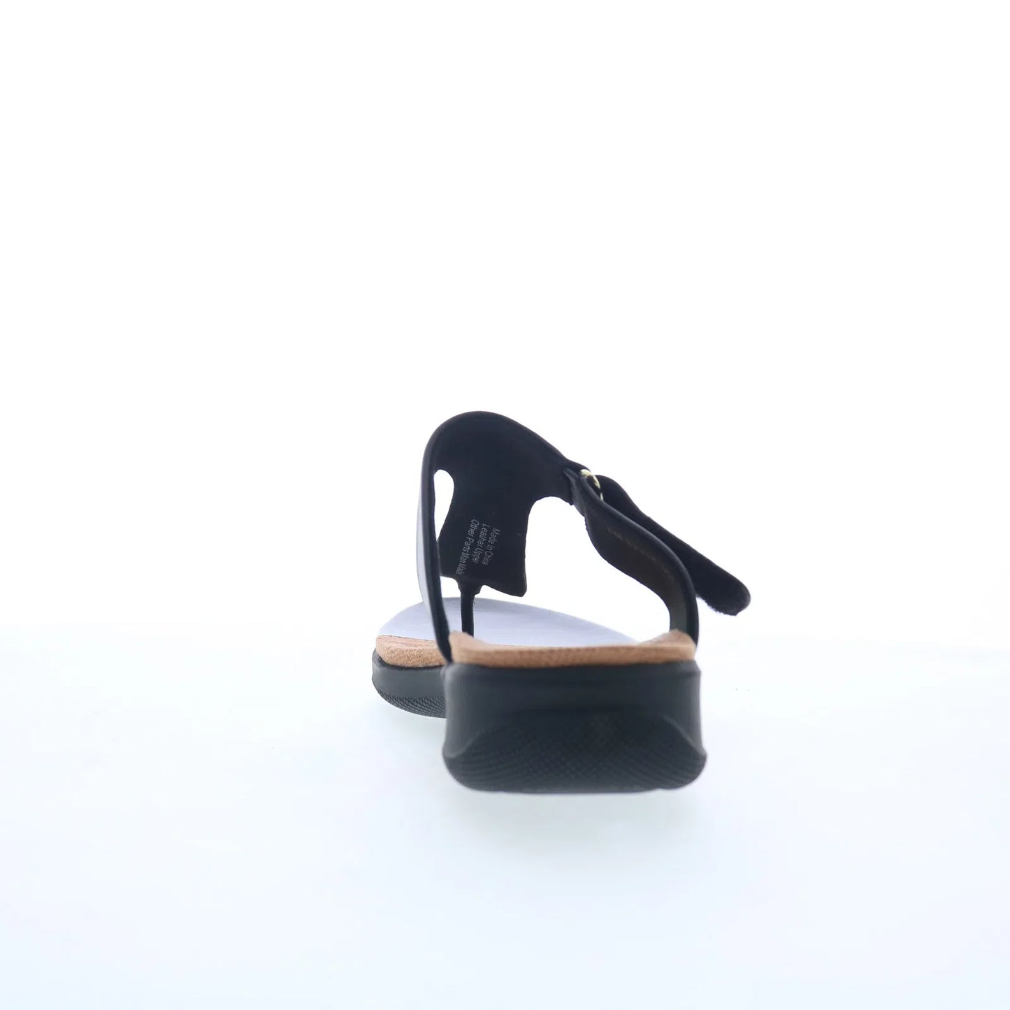 Softwalk Talara S2215-001 Womens Black Leather Strap Slides Sandals Shoes