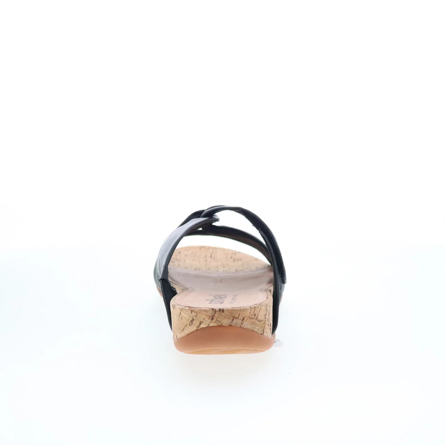 Softwalk Tallulah S2515-001 Womens Black Leather Slip On Slides Sandals Shoes