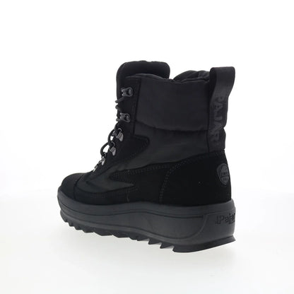 Pajar Talya PDPAB00627.01 Womens Black Suede Lace Up Ankle & Booties Boots