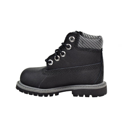 Timberland 6 Inch Premium Waterproof Toddler's Boots Black Helcor Leather