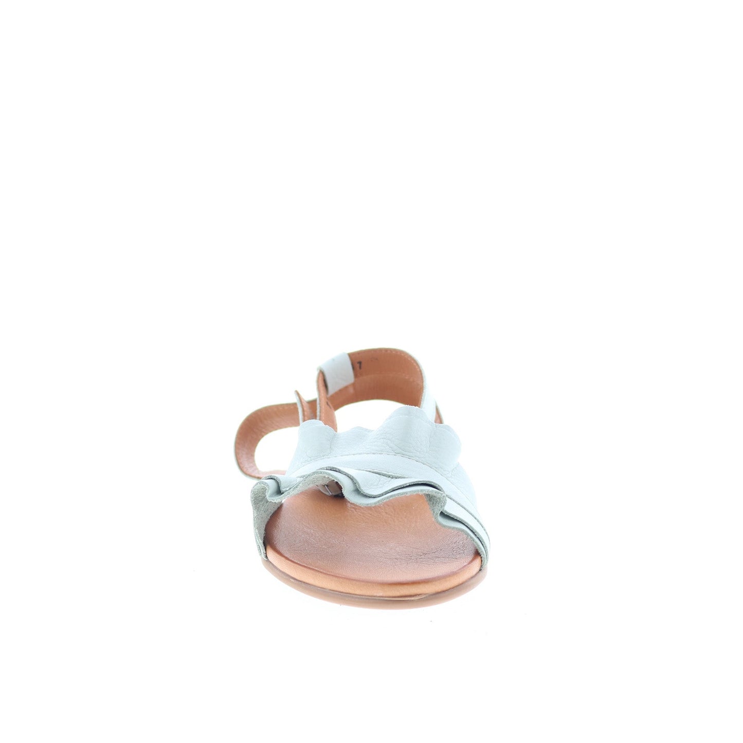 Miz Mooz Theresa Womens Green Leather Hook & Loop Strap Sandals Shoes