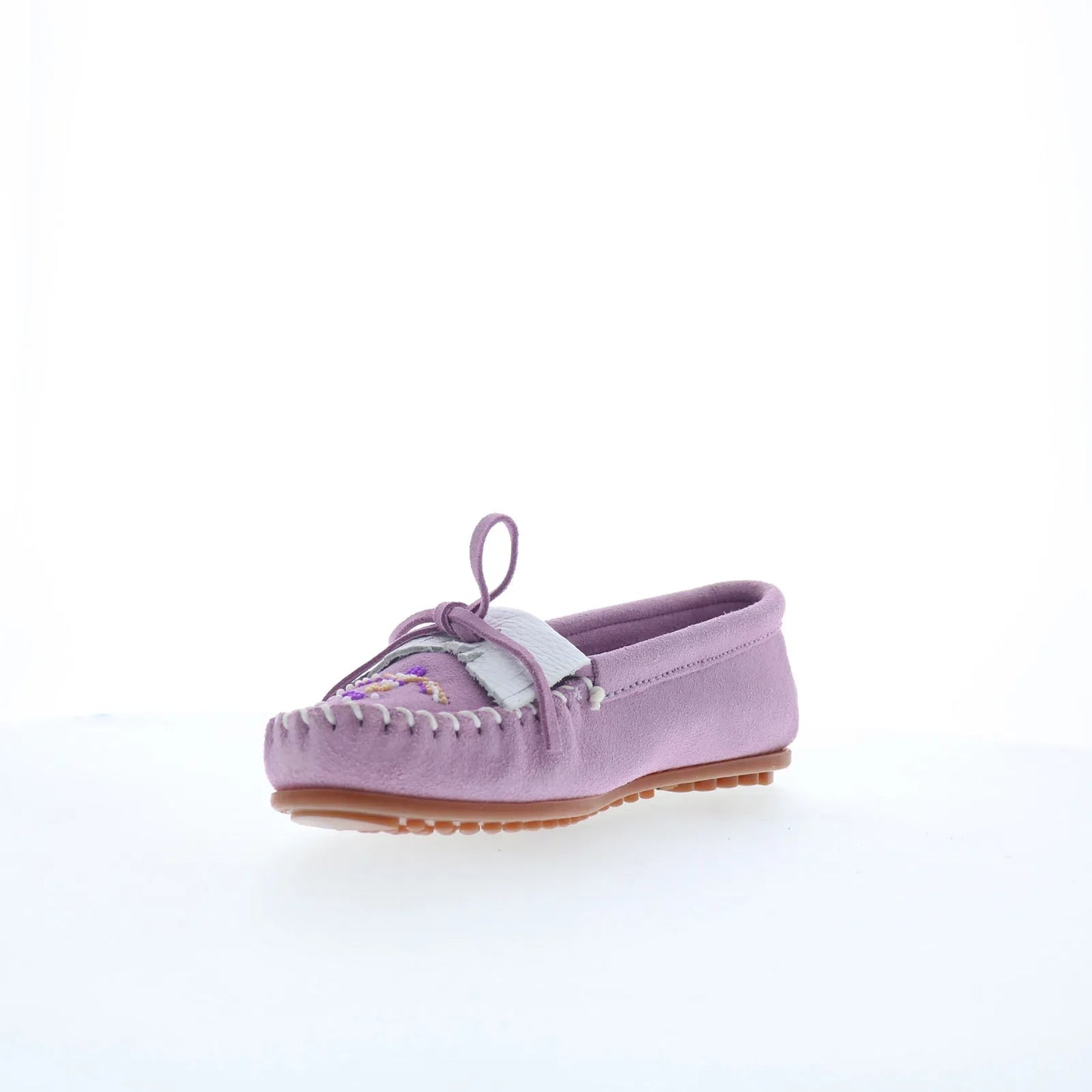 Minnetonka Thunderbird Animikii 629TB Womens Purple Suede Loafer Flats Shoes