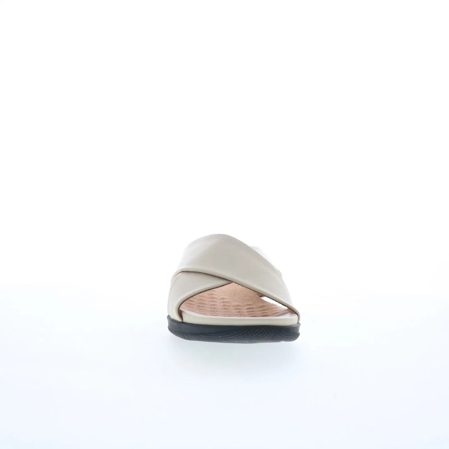 Softwalk Tillman S1502-131 Womens White Leather Slip On Slides Sandals Shoes