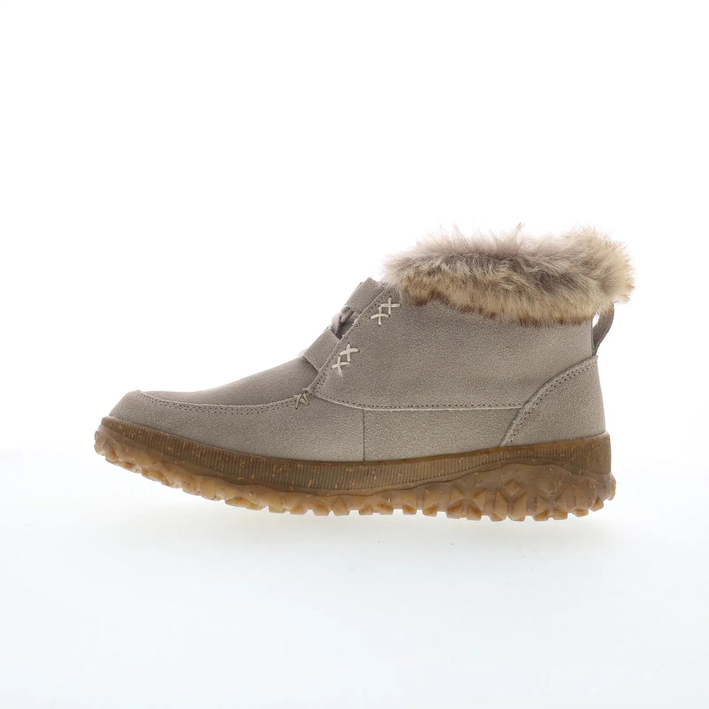 Minnetonka Tinley 80507 Womens Gray Suede Ankle & Booties Boots