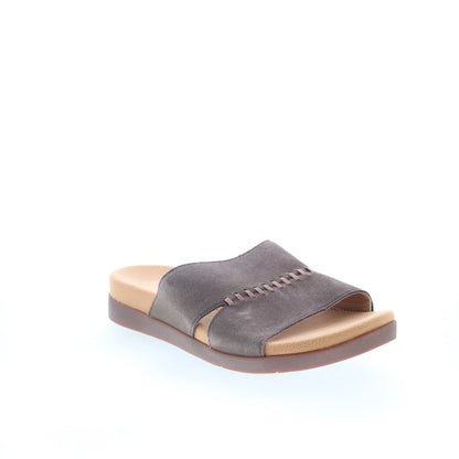 Spenco Twilight Woven SP1122FFR Womens Brown Leather Slides Sandals Shoes