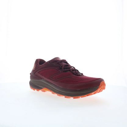Topo Ultraventure 2 W043 Womens Red Canvas Lace Up Athletic Hiking Shoes