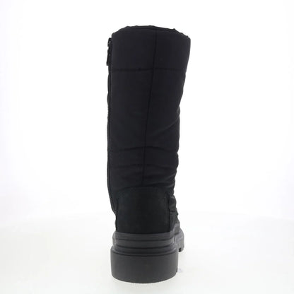 Pajar Vania High PDPAB00835.01 Womens Black Canvas Lace Up Mid Calf Boots