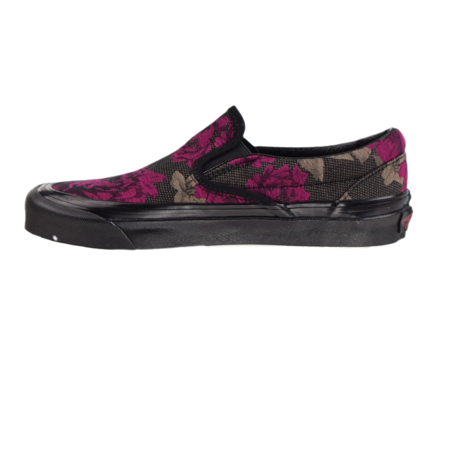 Vans Anaheim Factory Classic Slip-On 98 DX Roses Men's Shoes Black-Red