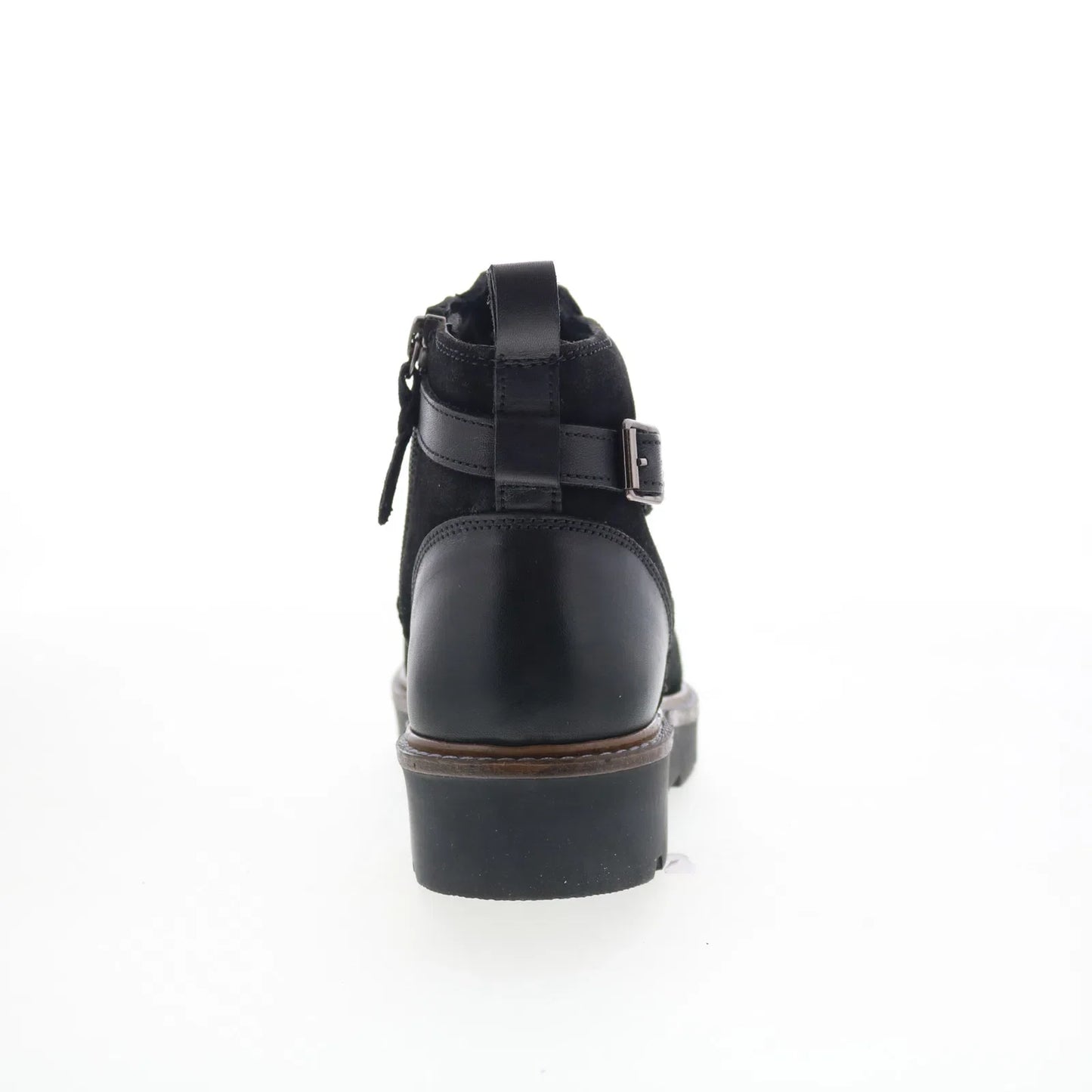 Softwalk Waneta S2370-003 Womens Black Leather Zipper Ankle & Booties Boots