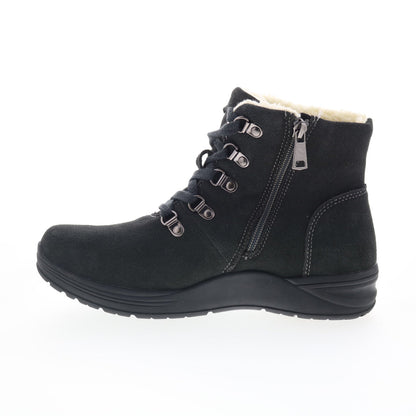 Propet Demi WFA0165 Womens Gray Suede Lace Up Casual Dress Boots