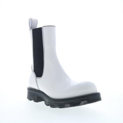 Diesel D-Hammer CH W Y03080-P4471-H6115 Womens White Casual Dress Boots
