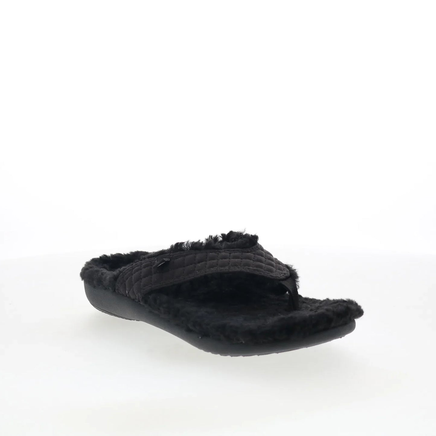 Spenco Yumi Coco Slipper SP1199BLK Womens Black Flip-Flops Sandals Shoes