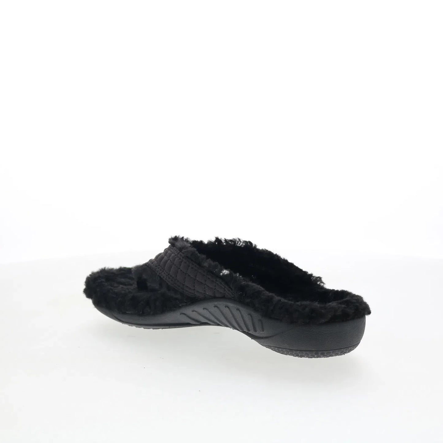 Spenco Yumi Coco Slipper SP1199BLK Womens Black Flip-Flops Sandals Shoes