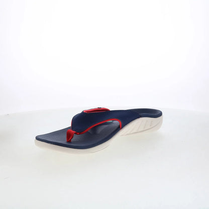 Spenco Yumi High Fives SP1215PEA Womens Blue Flip-Flops Sandals Shoes